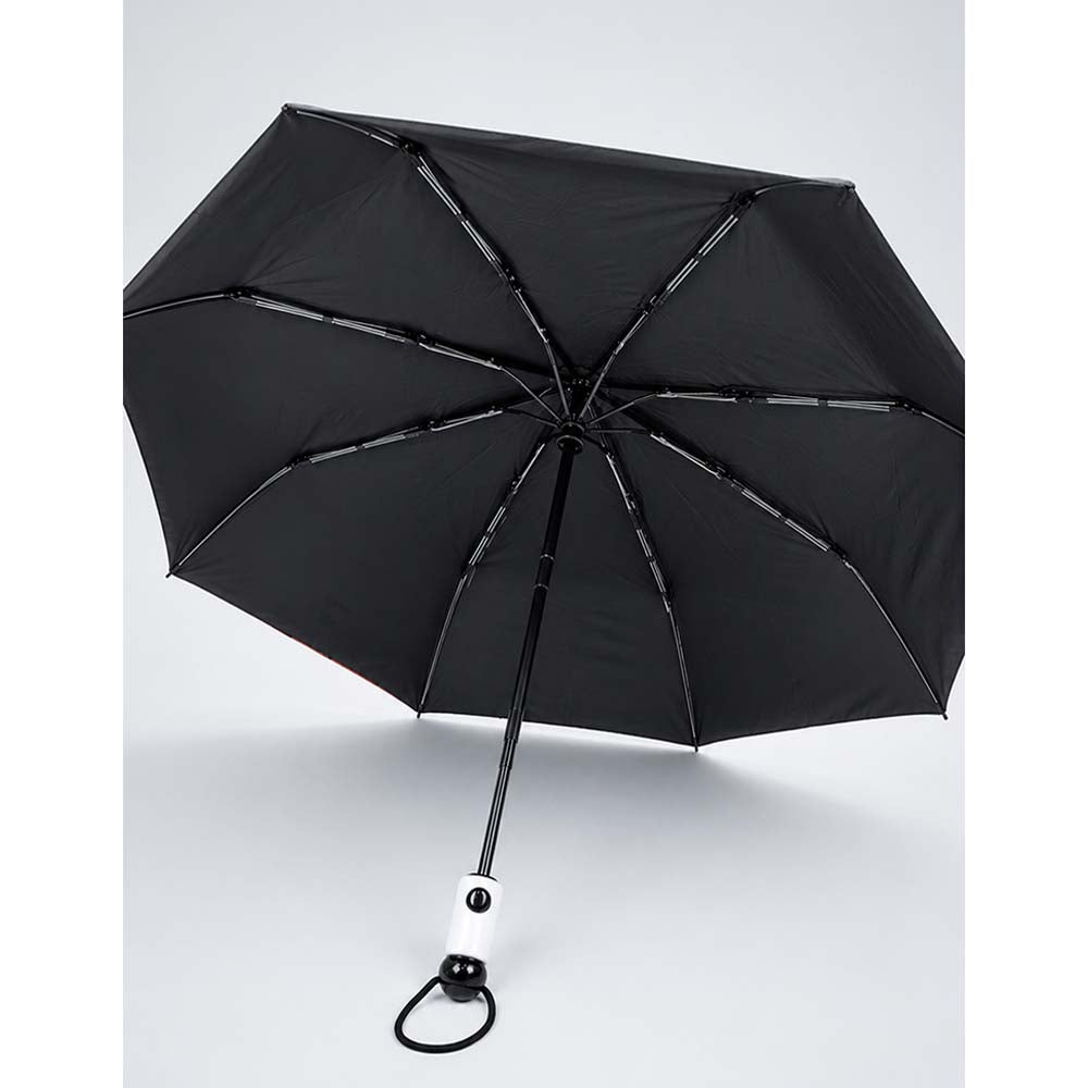 3 Fold Black Puppy Star, Auto Open & Close,Rain & Sun Dual Umbrella for Teens & Adults
