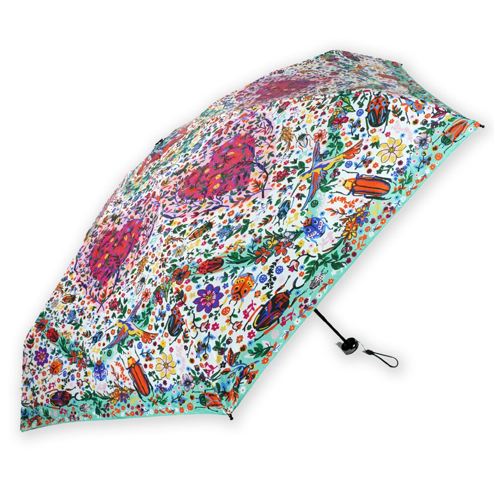 5 Fold Capsule Pocket edition Floral Heart theme Umbrella for Adults - Little Surprise Box
