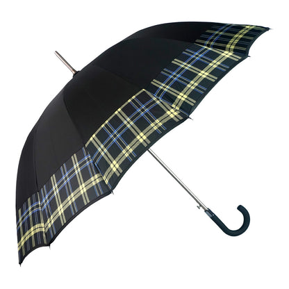 Black Checks Large Canopy Size Umbrella for Adults - Little Surprise Box