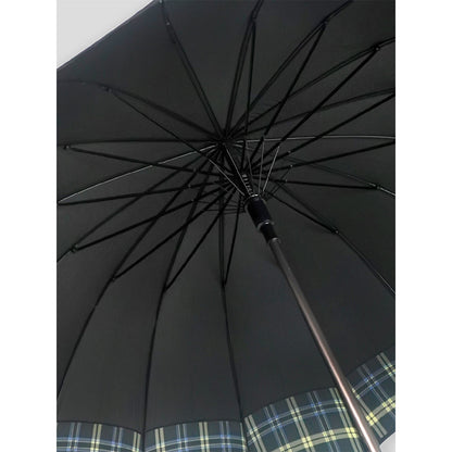 Black Checks Large Canopy Size Umbrella for Adults - Little Surprise Box