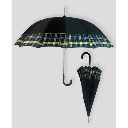 Black Checks Large Canopy Size Umbrella for Adults - Little Surprise Box