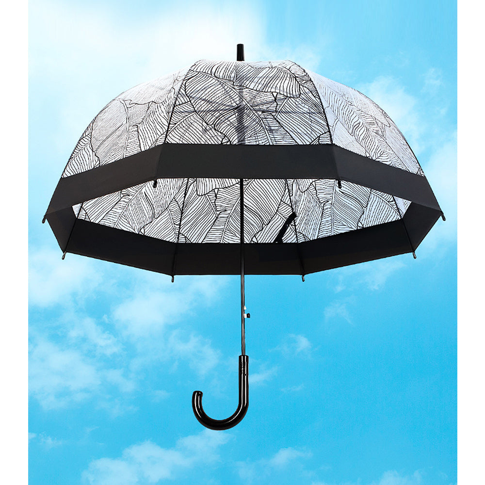 Self Print Black Transparent Umbrella for Kids and Teens, 8Years - 15Years - Little Surprise Box