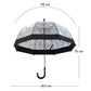 Self Print Black Transparent Umbrella for Kids and Teens, 8Years - 15Years - Little Surprise Box