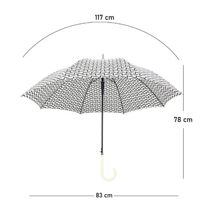 Black & white monochrome print Big size Umbrella for Adults - Little Surprise Box