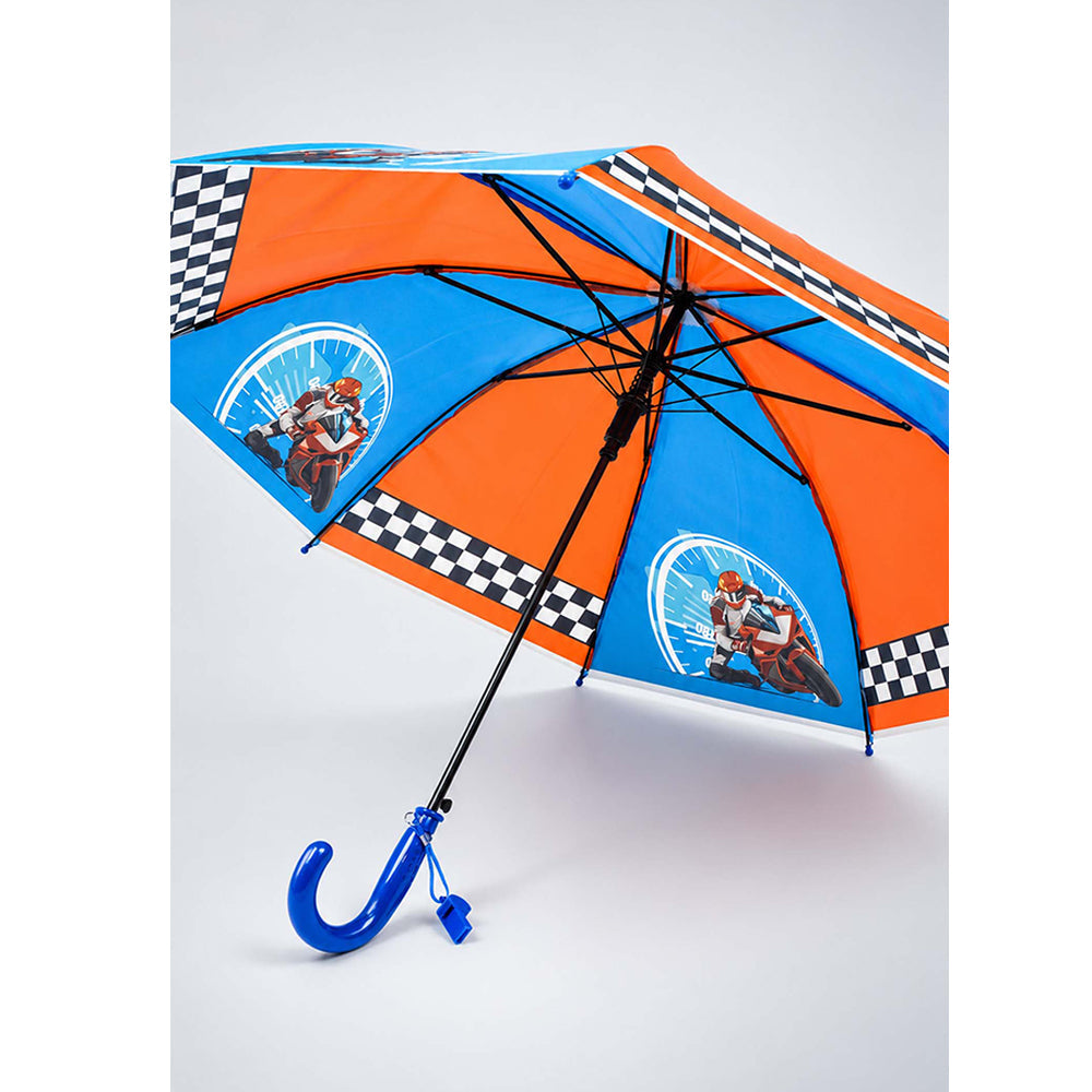 Racing Bike Print Umbrella for Kids,5yrs -10yrs