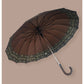 Brown Checks Large Canopy Size Umbrella for Adults - Little Surprise Box