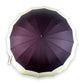Chocolate Brown with Cream Border Large Canopy Size Umbrella for Adults - Little Surprise Box