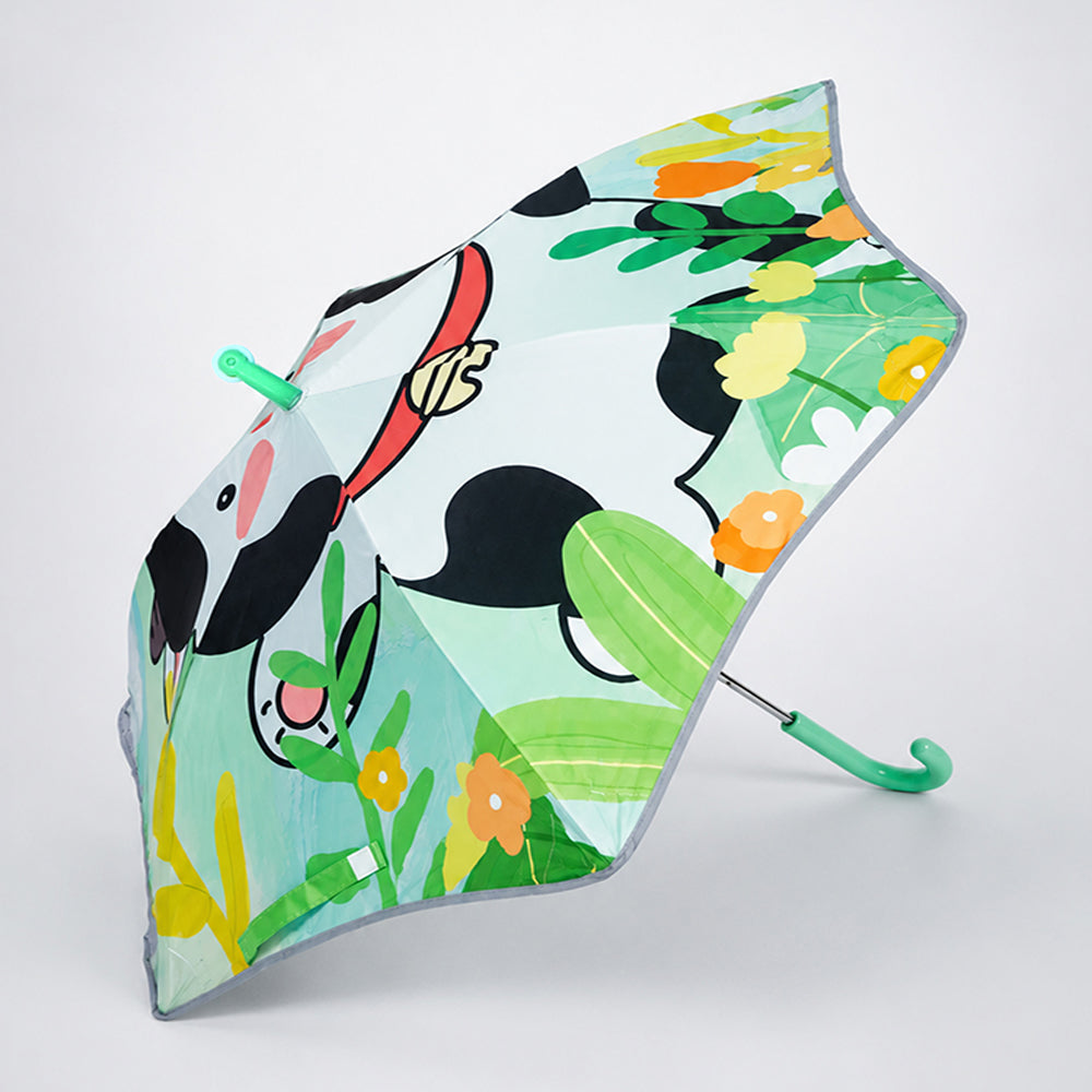 Wheel style Cow Printed UPF 50+ Kids-Umbrella-5-10Y