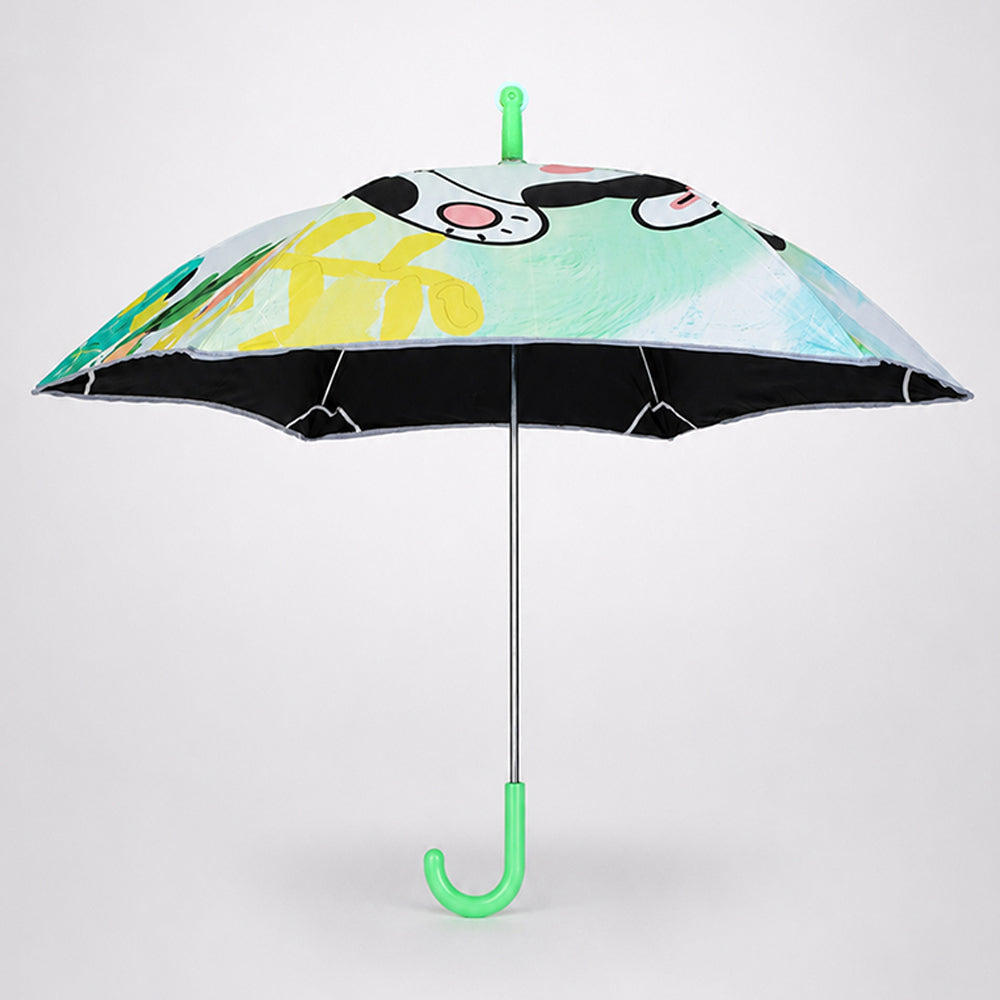 Wheel style Cow Printed UPF 50+ Kids-Umbrella-5-10Y