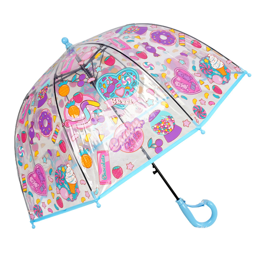 Sweet Candy theme Dome style Transparent Umbrella for Kids, 1-5years - Little Surprise Box