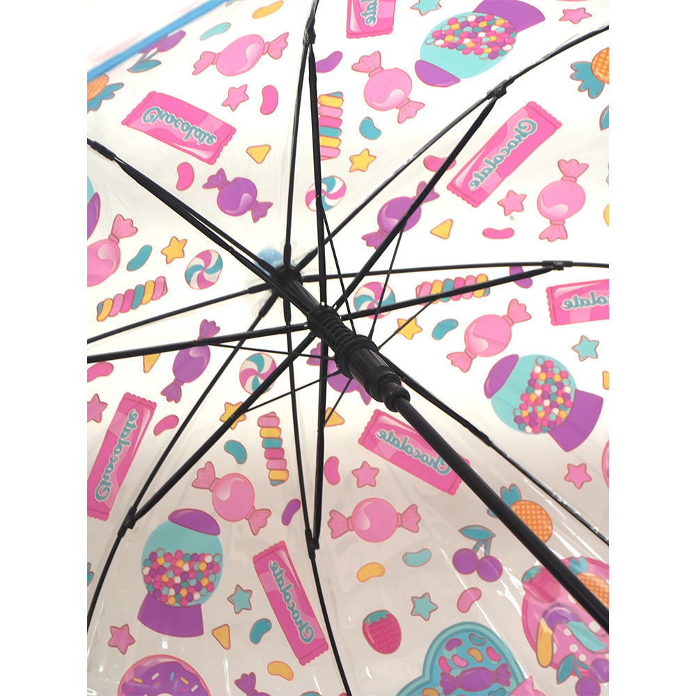 Sweet Candy theme Dome style Transparent Umbrella for Kids, 1-5years - Little Surprise Box