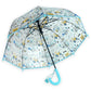Light Blue Dome style construction theme Transparent Umbrella for Kids, 1-5years - Little Surprise Box