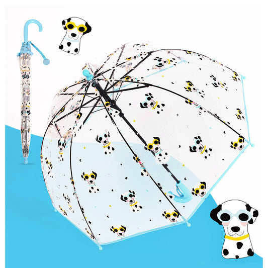 Dalmation theme Dome style Transparent Umbrella for Kids, 1-5years - Little Surprise Box