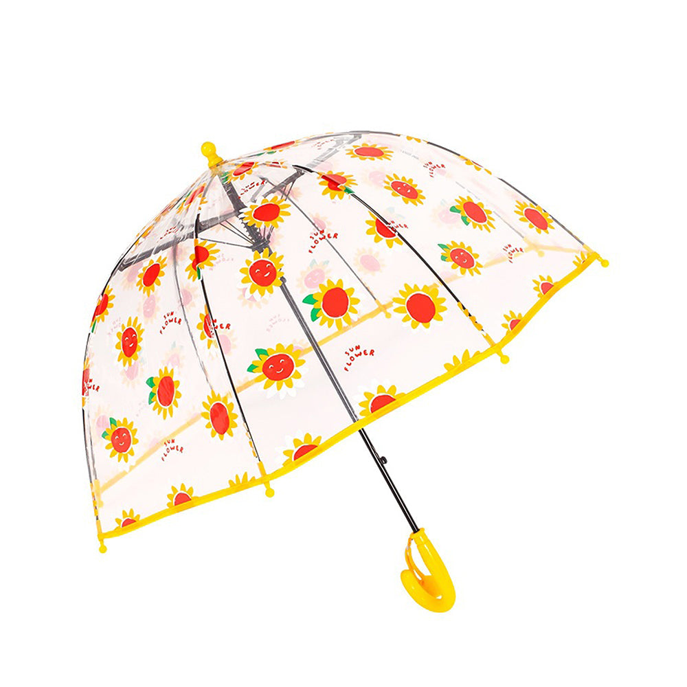 Sunflower theme Dome style Transparent Umbrella for Kids, 1-5years - Little Surprise Box