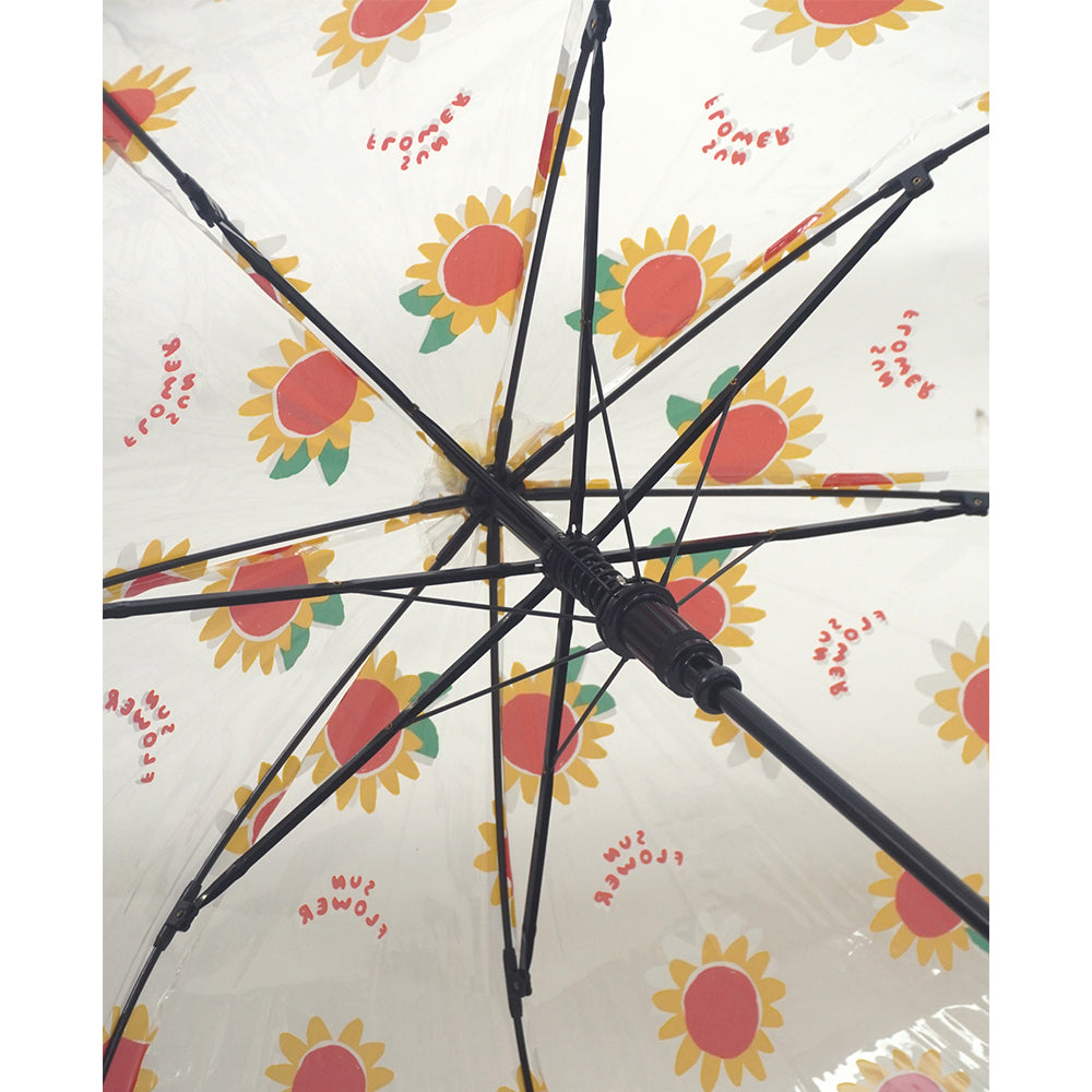 Sunflower theme Dome style Transparent Umbrella for Kids, 1-5years - Little Surprise Box