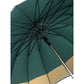 Dark Green with Brown Border Large Canopy Size Umbrella for Adults - Little Surprise Box