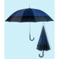 Navy And Black Checks Large Canopy Size Umbrella for Adults - Little Surprise Box