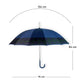 Navy And Black Checks Large Canopy Size Umbrella for Adults - Little Surprise Box
