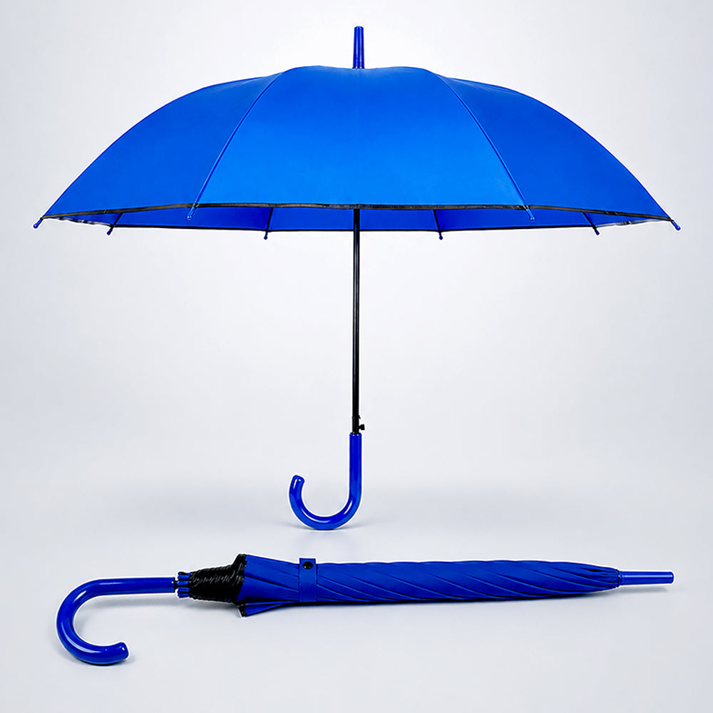 Navy Blue Solid Black border Umbrella for Adults & Teens