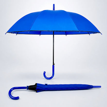 Navy Blue Solid Black border Umbrella for Adults & Teens