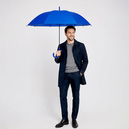 Navy Blue Solid Black border Umbrella for Adults & Teens