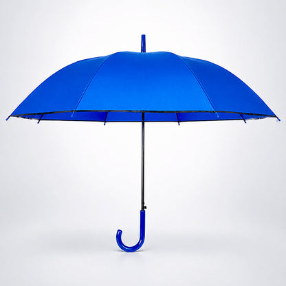 Navy Blue Solid Black border Umbrella for Adults & Teens