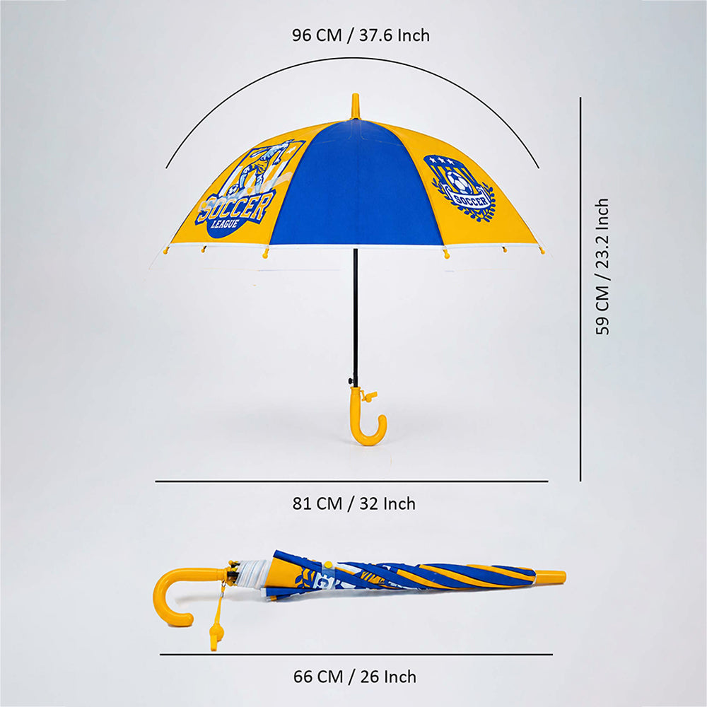 Soccer League Print Umbrella for Kids,5yrs-10yrs