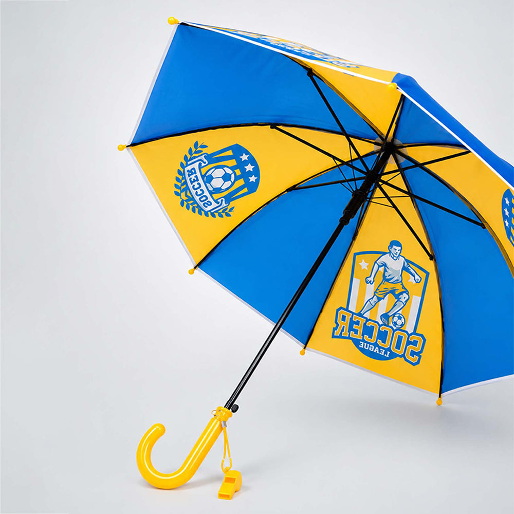 Soccer League Print Umbrella for Kids,5yrs-10yrs