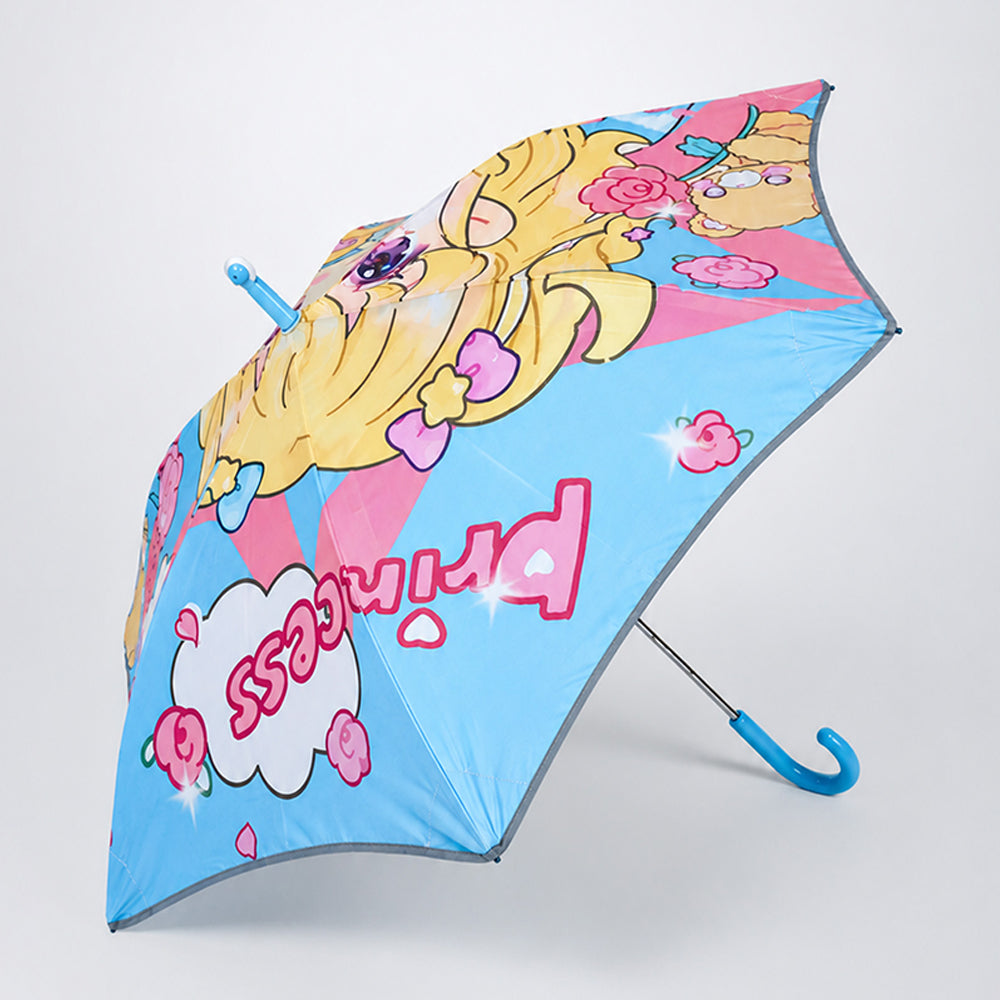 Wheel style Princess Girl Printed UPF 50+ Kids-Umbrella-5-10Y