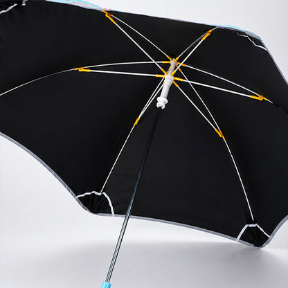 Wheel style Princess Girl Printed UPF 50+ Kids-Umbrella-5-10Y