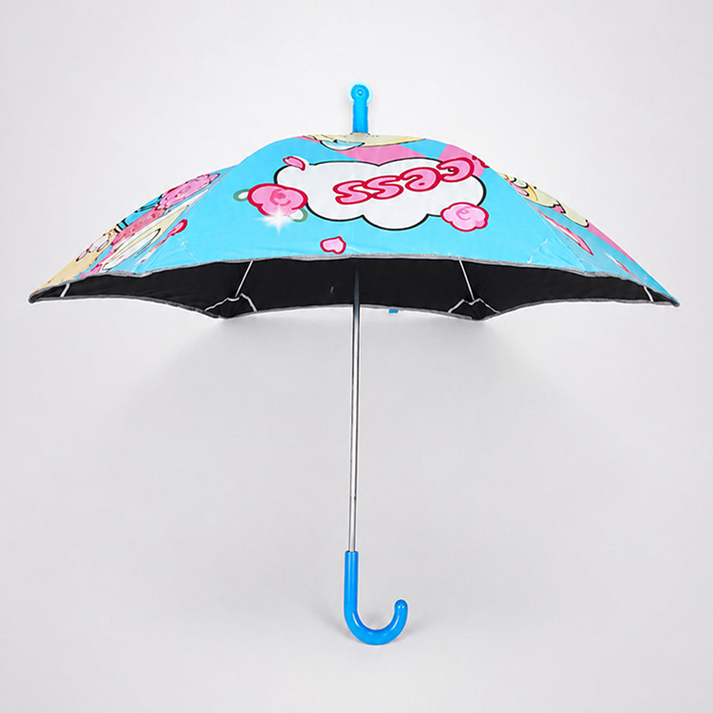 Wheel style Princess Girl Printed UPF 50+ Kids-Umbrella-5-10Y