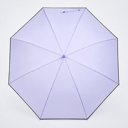 Purple Solid Black border Umbrella for Adults