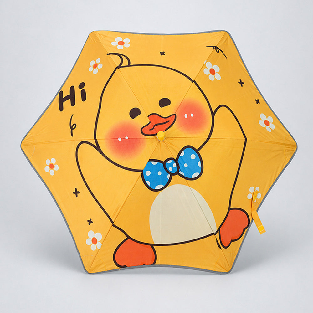 Wheel style Quack Ducky Wheel style printed UPF 50+ Kids-Umbrella -5-10Y