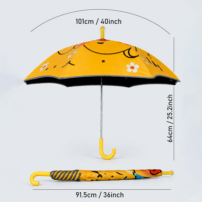 Wheel style Quack Ducky Wheel style printed UPF 50+ Kids-Umbrella -5-10Y