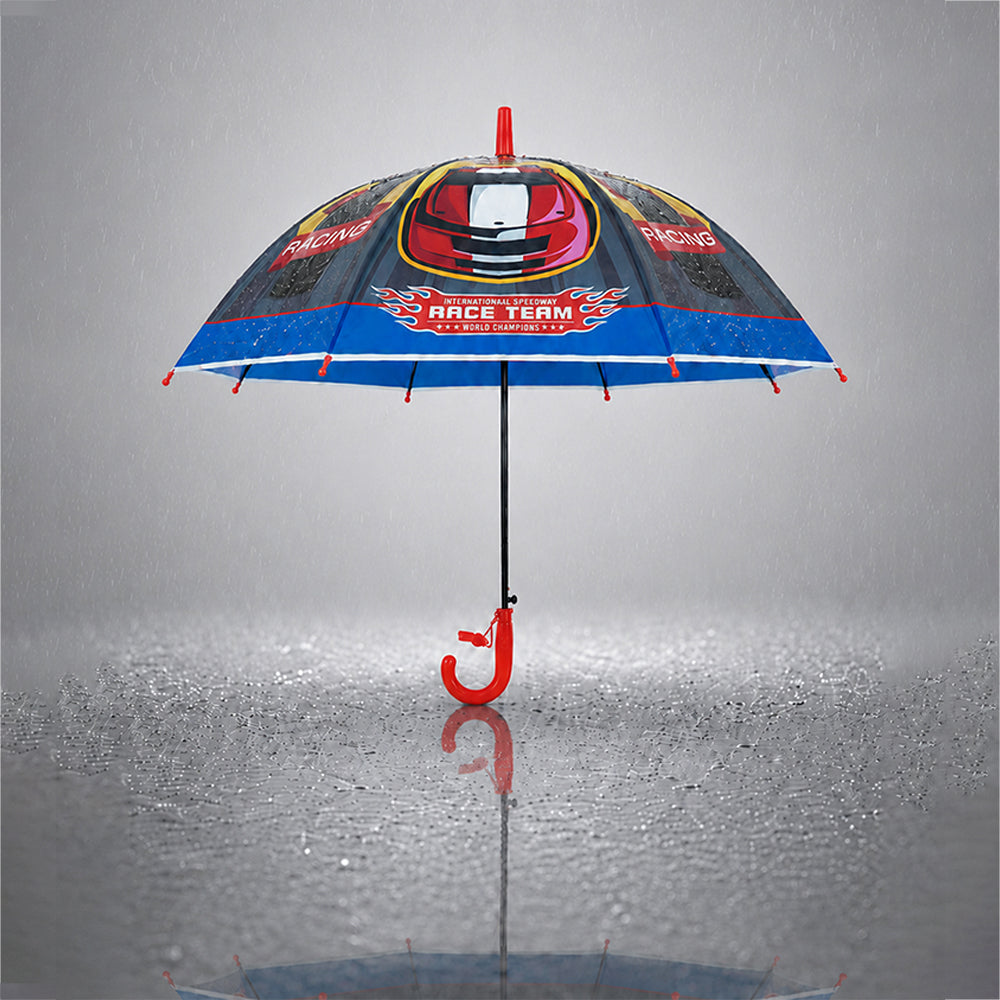 Race Car Print Umbrella for Kids,5yrs-10yrs
