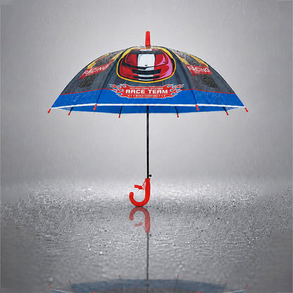 Race Car Print Umbrella for Kids,5yrs-10yrs