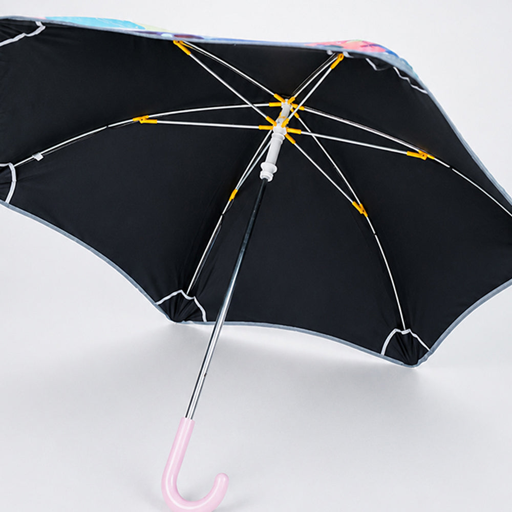 Wheel style Strawberry & Teddy Printed UPF 50+ Kids-Umbrella-5-10Y
