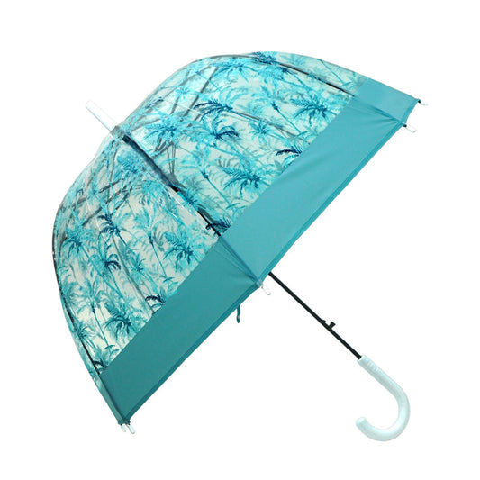 Self Print Turquoise Transparent Umbrella for Kids and Teens, 8Years - 15Years - Little Surprise Box