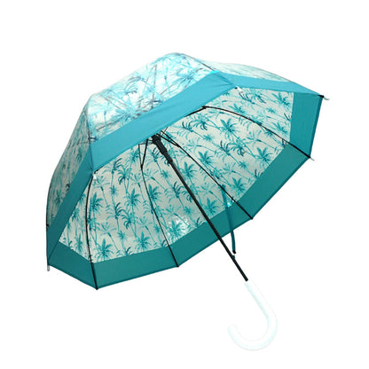 Self Print Turquoise Transparent Umbrella for Kids and Teens, 8Years - 15Years - Little Surprise Box