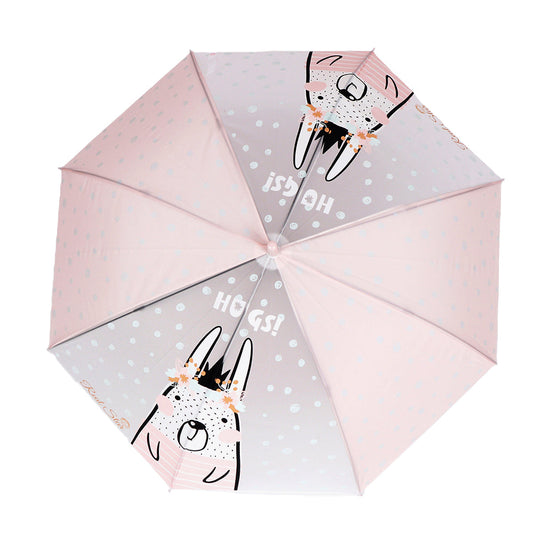 Pink Translucent Bunny Hugs, Rain and All-season Umbrella for Kids & Adults - Little Surprise Box