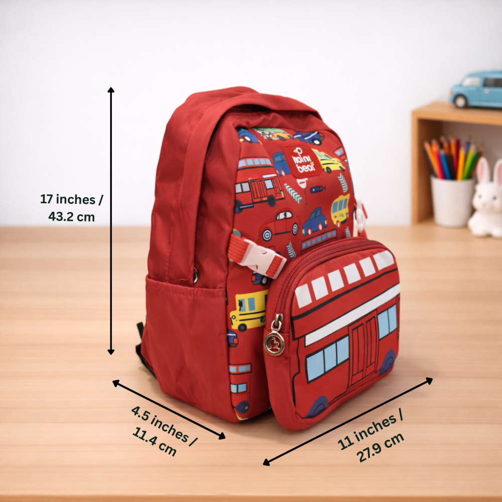 Little City Explorer For Todlers & Kids - London Bus Backpack