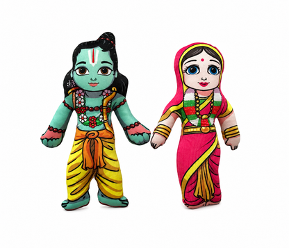 Lord Ram and Goddess Sita Plush Dolls