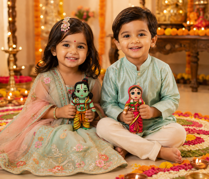 Lord Ram and Goddess Sita Plush Dolls