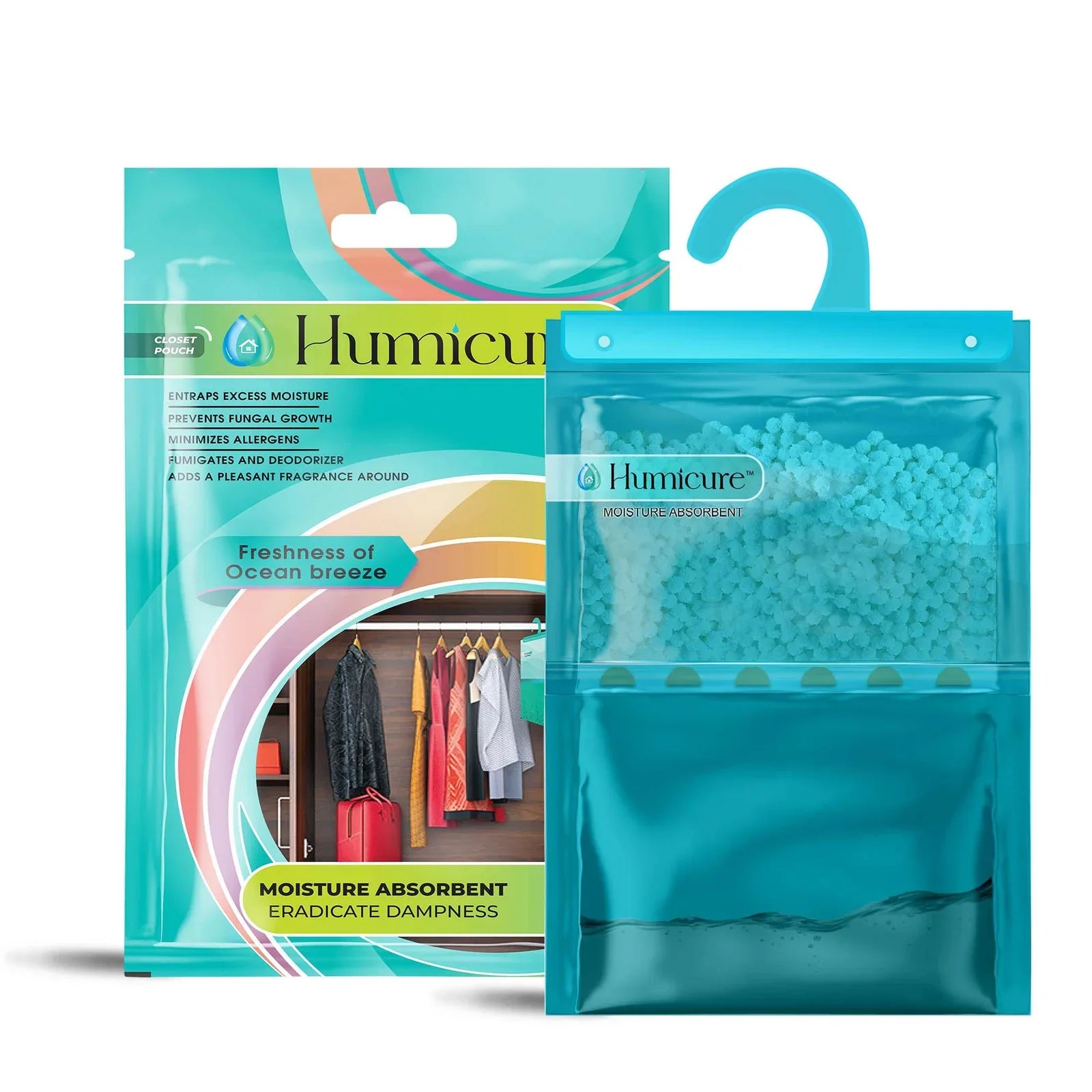 Humicure Moisture Absorber Hanging Bags - 400g / 1L Fragrance Combo 3