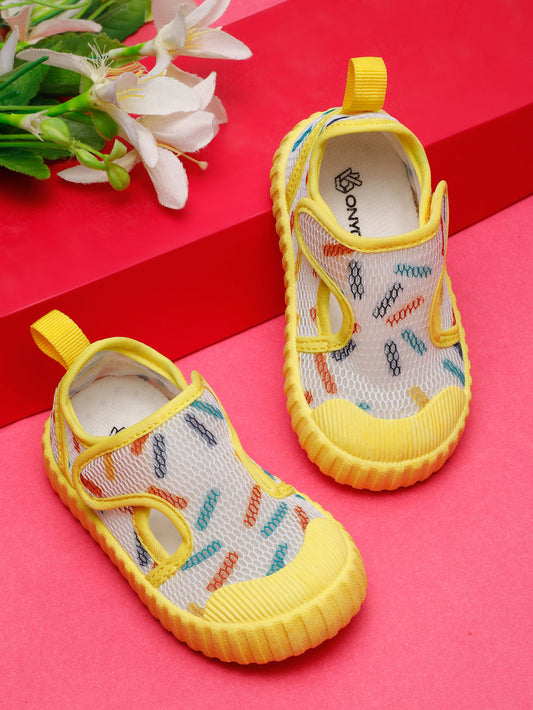 Premium Confetti Toddlers' Walking Shoes - White