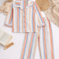 Cotton Multi Stripe Full Sleeves Nightsuit Set – Soft Breathable Pajama Set