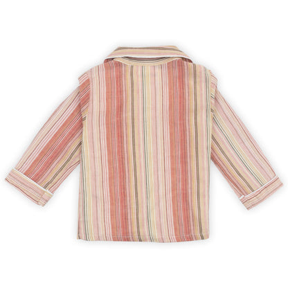 Sunset Stripes Cotton Night Suit