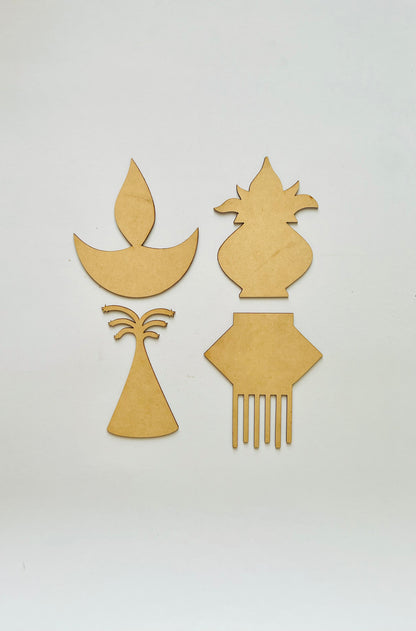 DIY Wooden Diwali Decorations Activity Kit