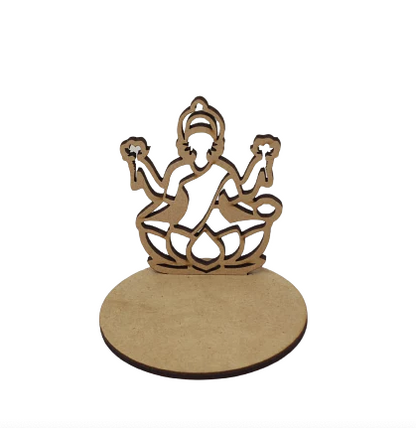 DIY Wooden Goddess Lakshmi Tealight Holder Kit