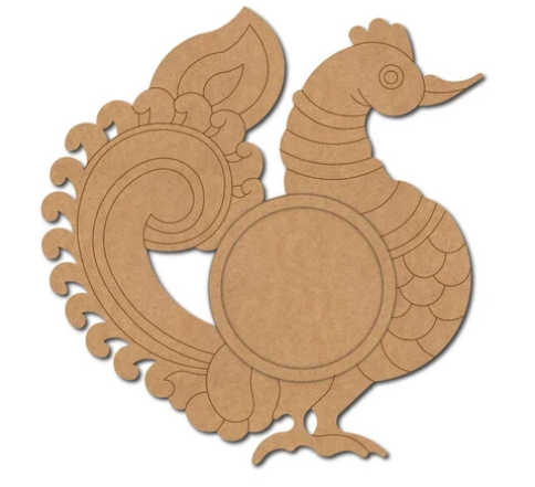 DIY Wooden Peacock Tealight Activity Kit